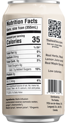 Ginger + Chamomile Sparkling Tea